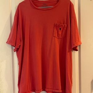 Mens Polo Ralph Lauren Orange Pocket Shirt Sz 2XLT